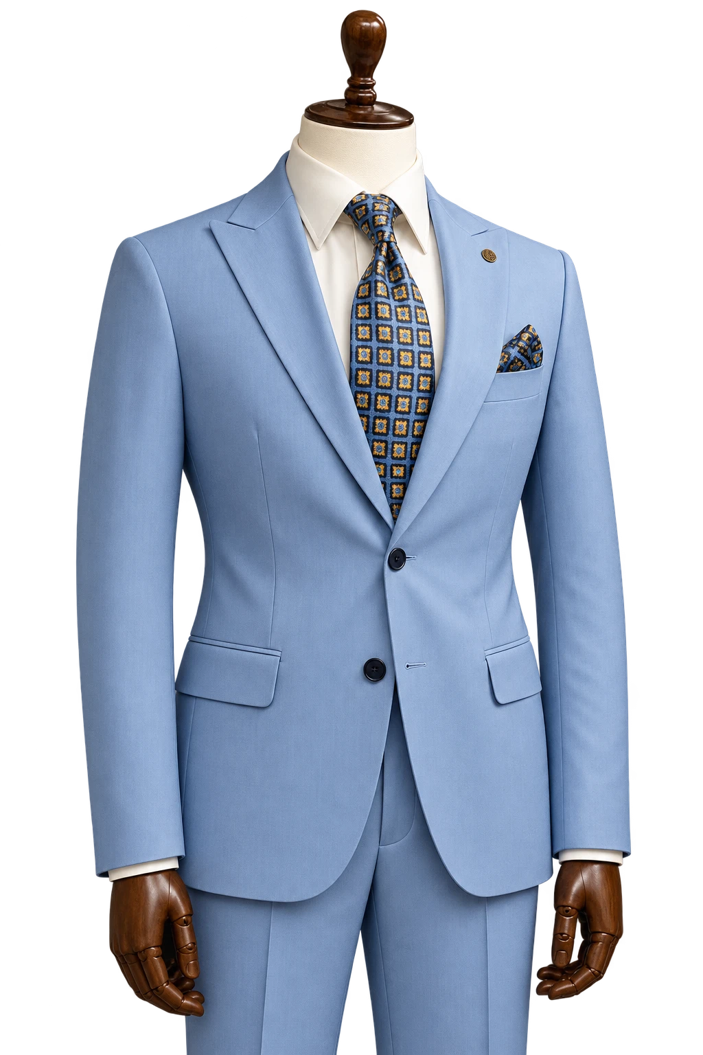 Powder blue · Two-piece suit